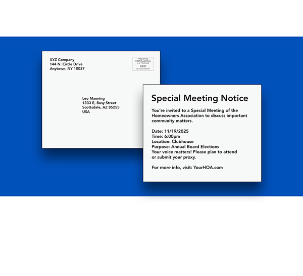 postcard notice online