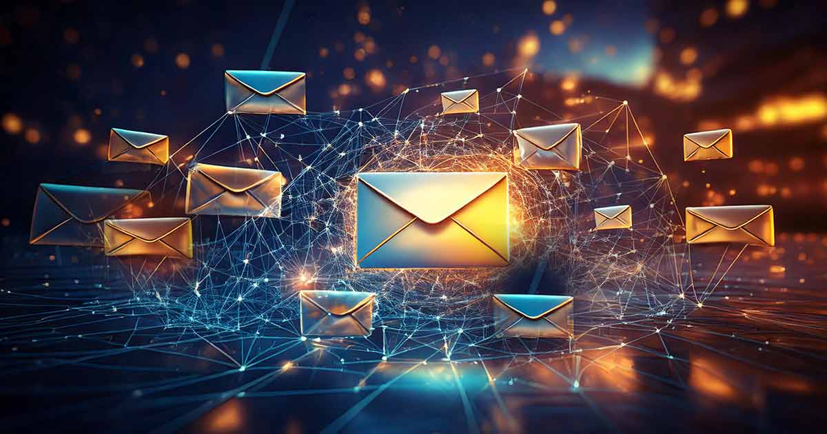 mailing #10 envelopes flying through technology to represent outsourcing business mail at LetterStream.