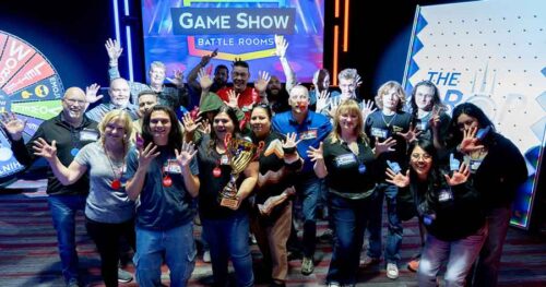 LetterStream team celebrating their at the q4 bonus party.