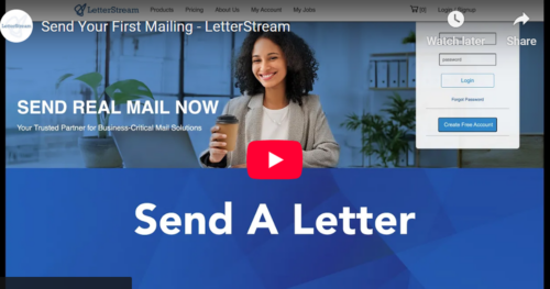 Send your first letter with LetterStream