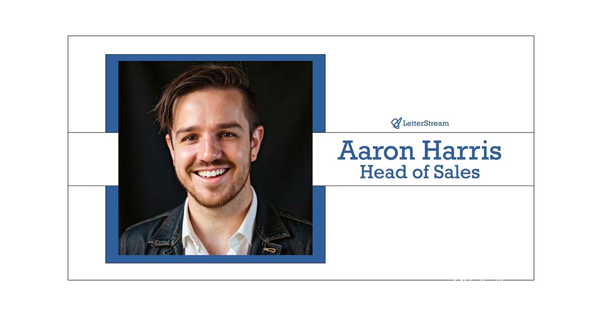 Aaron Harris, Head of Sales at LetterStream