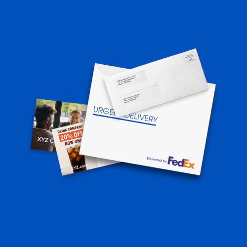 Send Mail Online: Group of LetterStream products in a stack