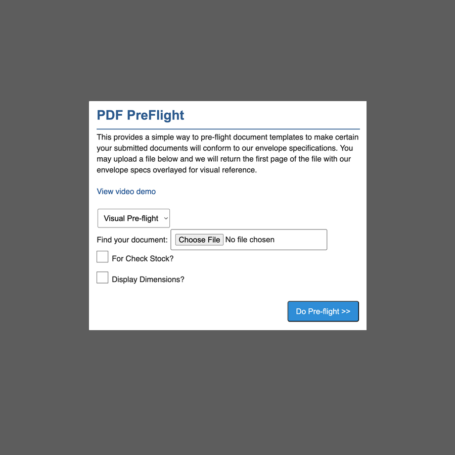 PDF Tool Preflight