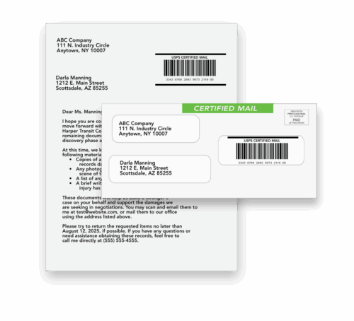 LetterStream Certified Mail