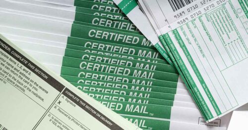 Certified Mail Electronic Return Receipt LetterStream