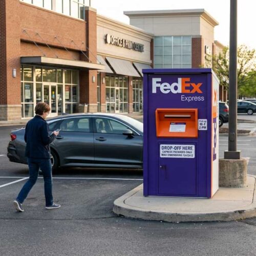 FedEx drop off box