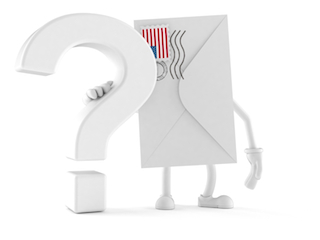 Letter Man with Question Mark