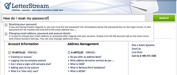LetterStream Help Page