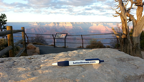 LetterStream Pen at Grand Canyon
