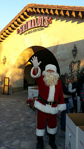Santa at Toys for Tots event
