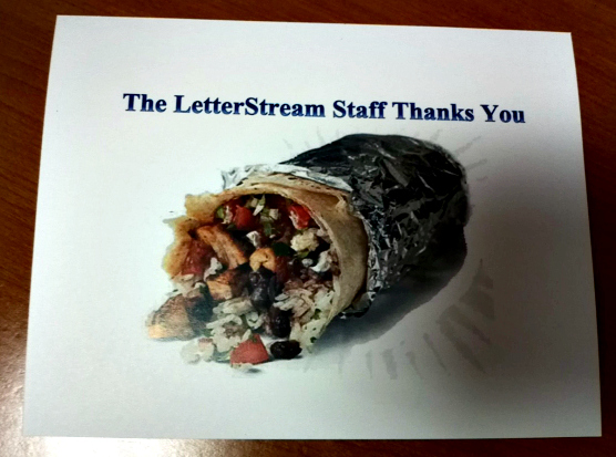 Unique Thank You Postcard