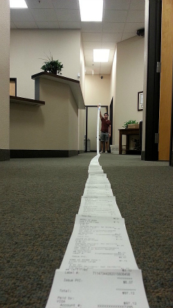 USPS post office receipt